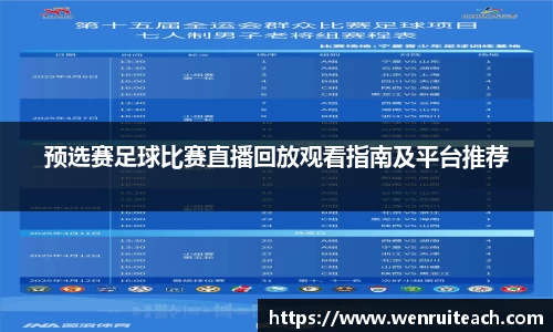 预选赛足球比赛直播回放观看指南及平台推荐